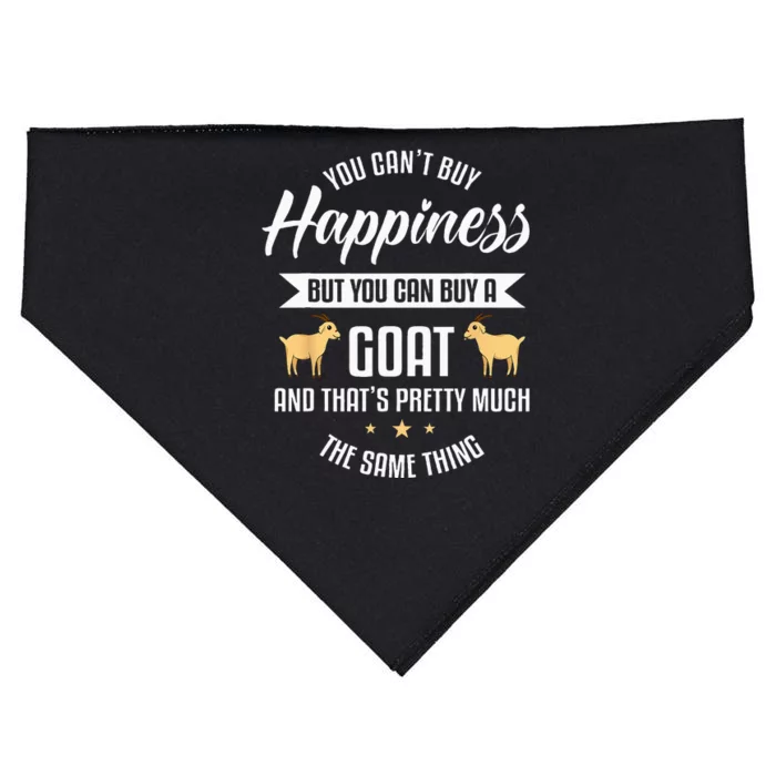 Goat Lover Livestock Farmer Breeder USA-Made Doggie Bandana