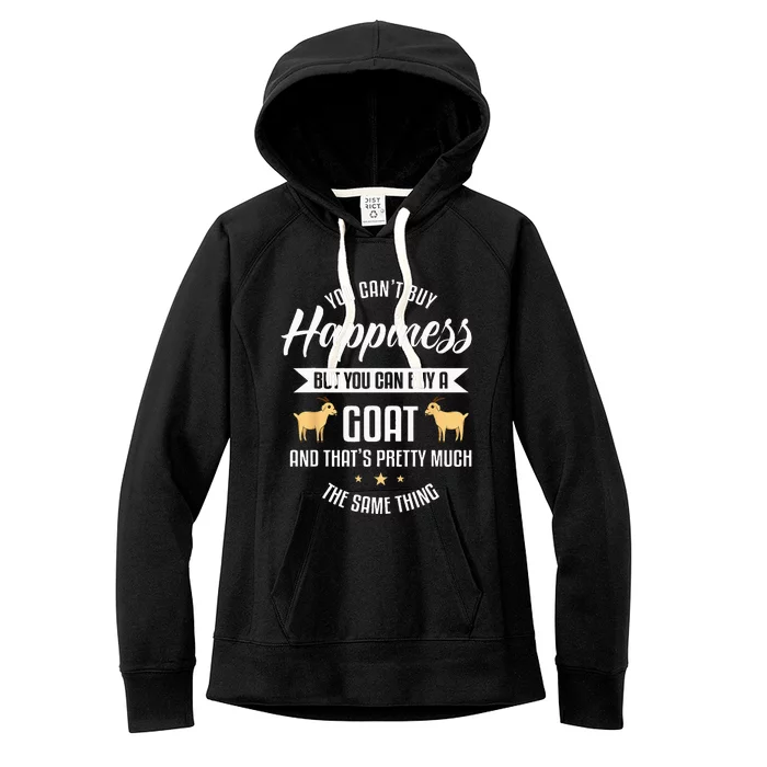 Goat Lover Livestock Farmer Breeder Women's Fleece Hoodie