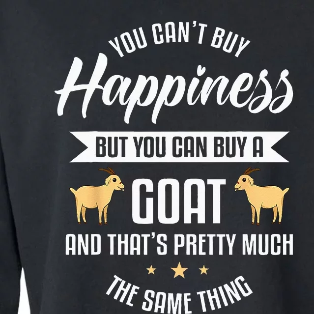 Goat Lover Livestock Farmer Breeder Cropped Pullover Crew