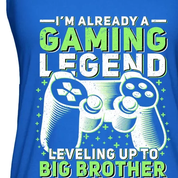 Gaming Legend Leveling Up To Big Brother Gamers Big Bro Gift Ladies Essential Flowy Tank