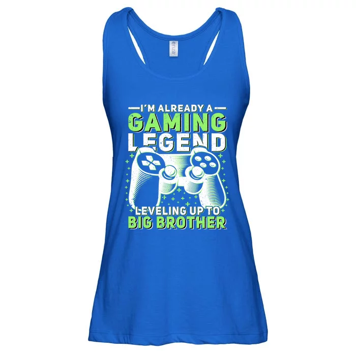 Gaming Legend Leveling Up To Big Brother Gamers Big Bro Gift Ladies Essential Flowy Tank