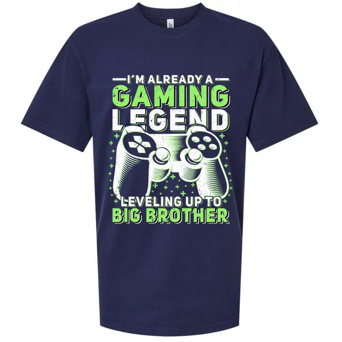 Gaming Legend Leveling Up To Big Brother Gamers Big Bro Gift Sueded Cloud Jersey T-Shirt