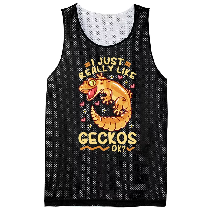 Gecko Lizard Leopard Geckos Terraristic Mesh Reversible Basketball Jersey Tank