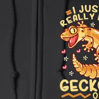 Gecko Lizard Leopard Geckos Terraristic Full Zip Hoodie