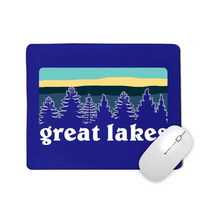 Great Lakes Lake Life Sunset Pine Tree Forest Gift Mousepad