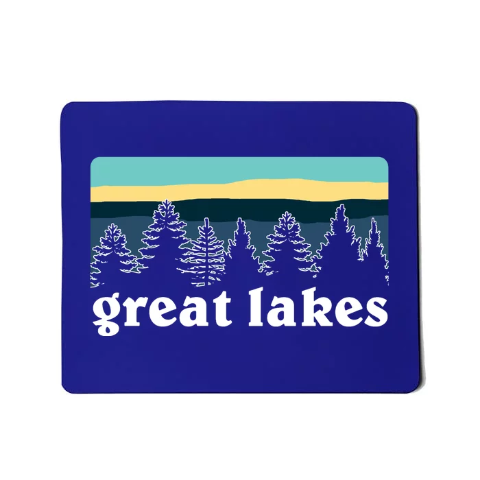 Great Lakes Lake Life Sunset Pine Tree Forest Gift Mousepad