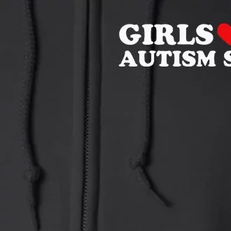 Girl Love My Autism Swag Full Zip Hoodie