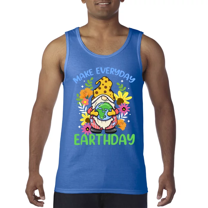 Gnome Lovers Make Everyday Earth Day Graphic Novelty Family Great Gift Tank Top