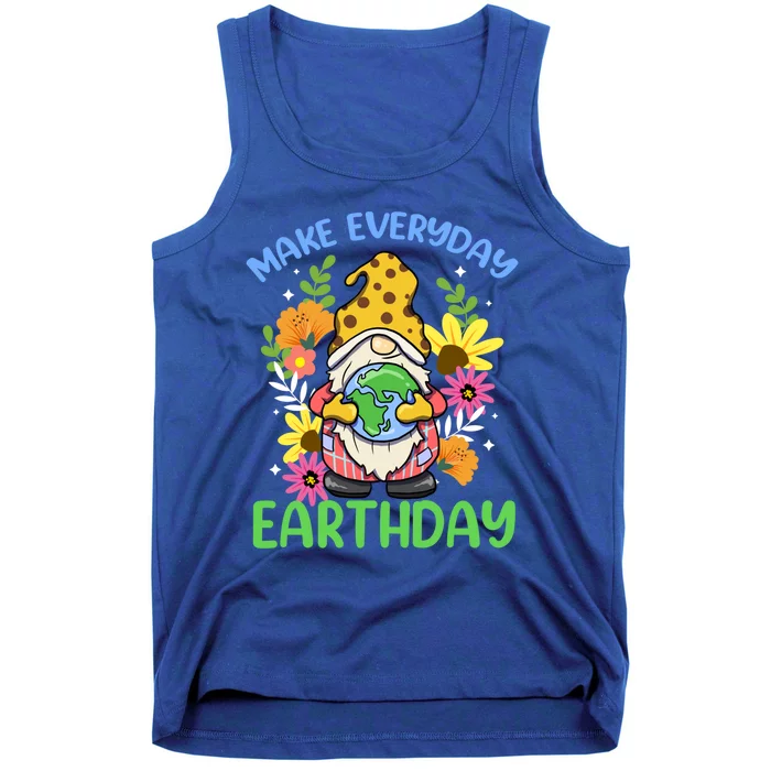 Gnome Lovers Make Everyday Earth Day Graphic Novelty Family Great Gift Tank Top