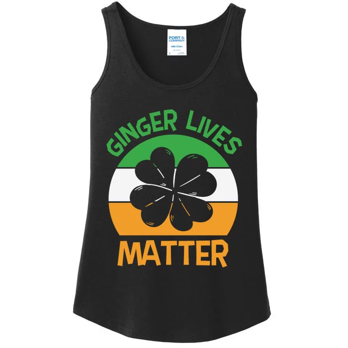 Ginger Lives Matter Funny St Patricks Day Ladies Essential Tank