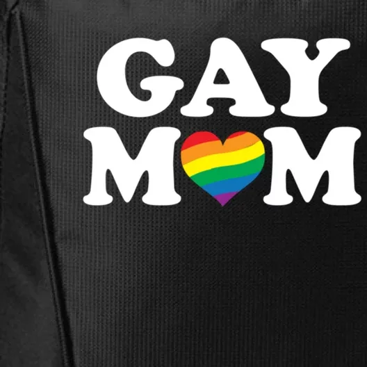 Gay Lesbian Mom Cute Fashion Rainbow Graphic Gift City Backpack