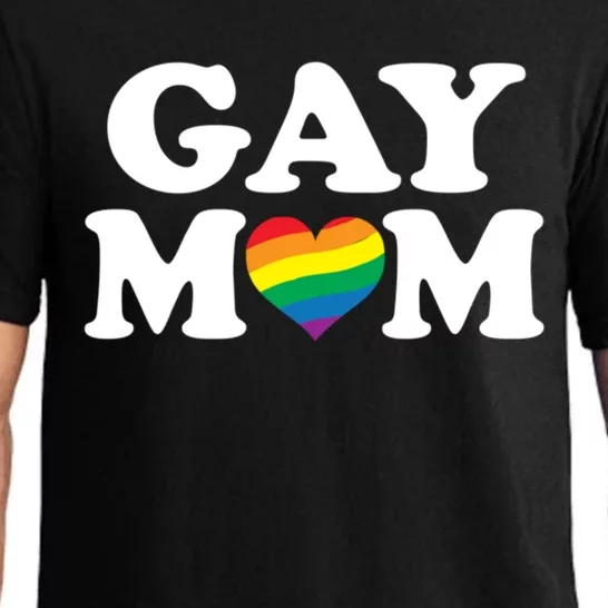 Gay Lesbian Mom Cute Fashion Rainbow Graphic Gift Pajama Set