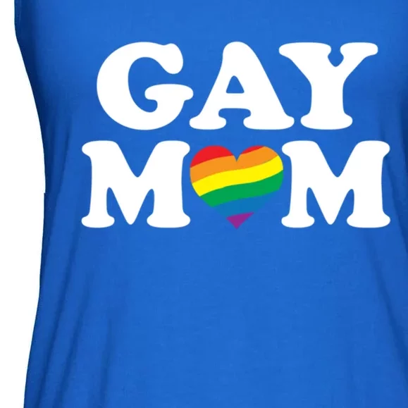 Gay Lesbian Mom Cute Fashion Rainbow Graphic Gift Ladies Essential Flowy Tank