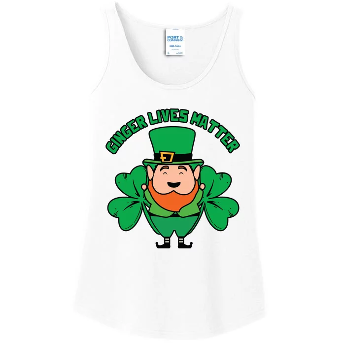 Ginger Lives Matter Funny St Patricks Day Ladies Essential Tank