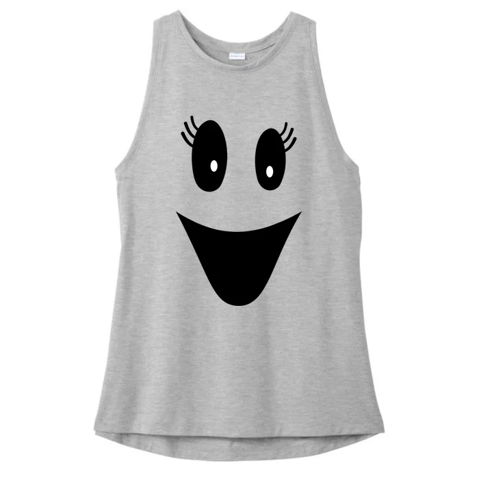 Ghost Last Minute Costume Ladies Tri-Blend Wicking Tank