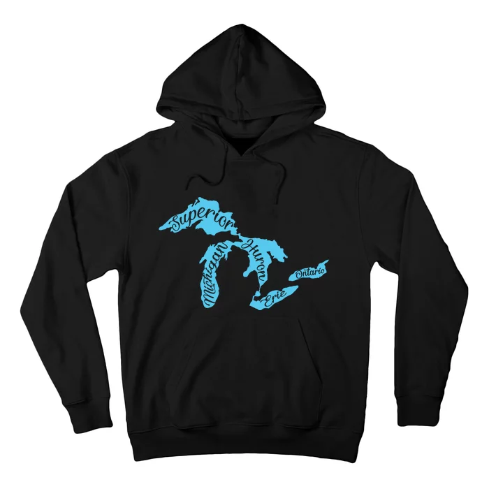 Great Lakes Michigan Detroit Michigan Great Lakes Hoodie