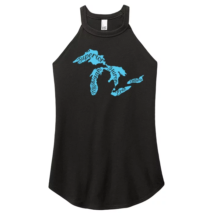 Great Lakes Michigan Detroit Michigan Great Lakes Women’s Perfect Tri Rocker Tank