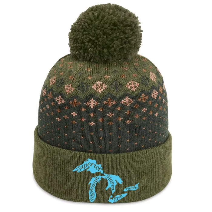 Great Lakes Michigan Detroit Michigan Great Lakes The Baniff Cuffed Pom Beanie