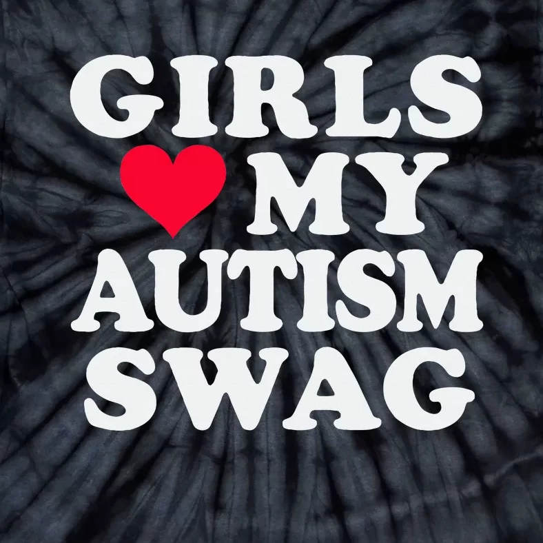 Girl Love My Autism Swag Funny Autistic Boy Awareness Tie-Dye T-Shirt