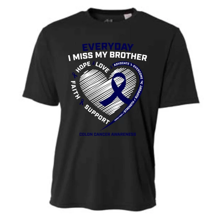 Gifts Loving Memory Cool Gift Brother Colon Cancer Awareness Gift Cooling Performance Crew T-Shirt