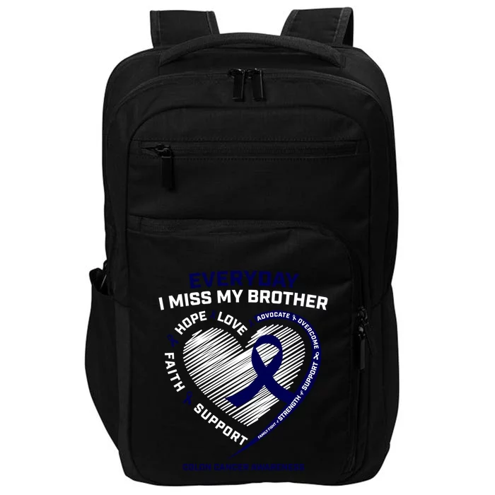 Gifts Loving Memory Cool Gift Brother Colon Cancer Awareness Gift Impact Tech Backpack