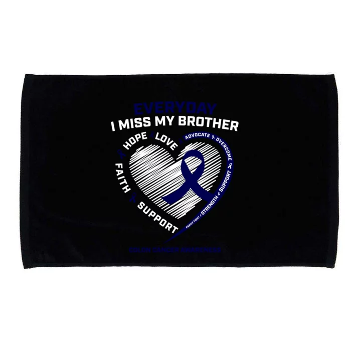 Gifts Loving Memory Cool Gift Brother Colon Cancer Awareness Gift Microfiber Hand Towel