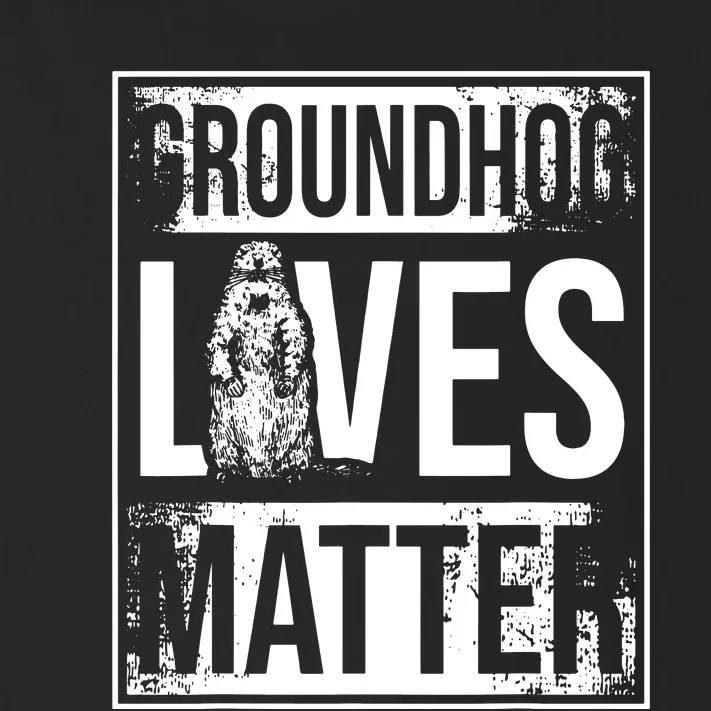 Groundhog Lives Matter Funny Woodchuck Groundhog Day Toddler Long Sleeve Shirt