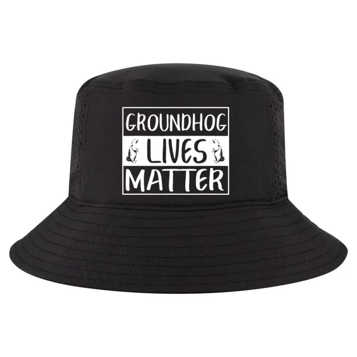 Groundhog Lives Matter Funny Woodchuck Cool Comfort Performance Bucket Hat