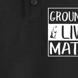 Groundhog Lives Matter Funny Woodchuck Dry Zone Grid Performance Polo