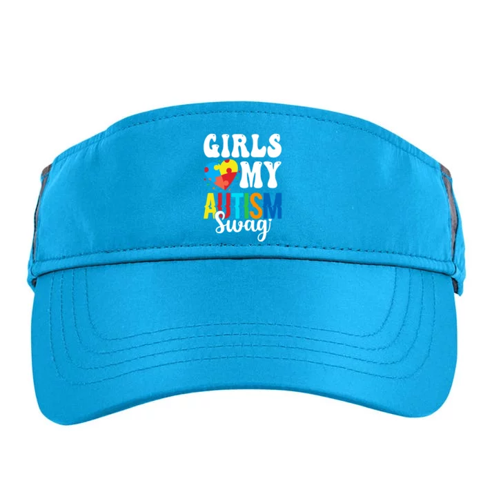 Girl Love My Autism Swag Funny Autistic Boy Awareness Adult Drive Performance Visor