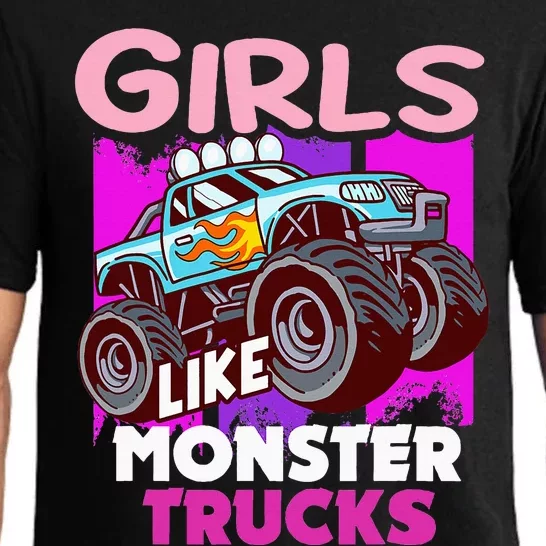 G.I.R.L.S Like Monster Truck Big Style Truck Pajama Set