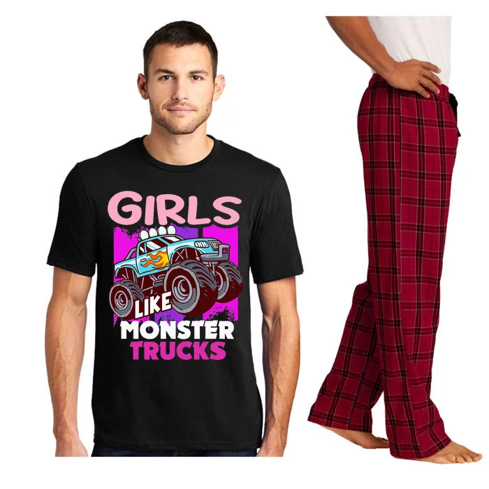 G.I.R.L.S Like Monster Truck Big Style Truck Pajama Set