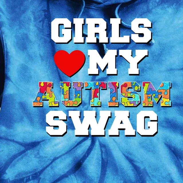 Girl Love My Autism Swag Tie Dye Hoodie