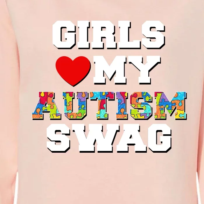 Girl Love My Autism Swag Womens California Wash Sweatshirt