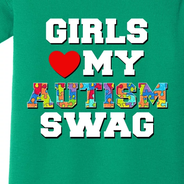 Girl Love My Autism Swag Baby Bodysuit