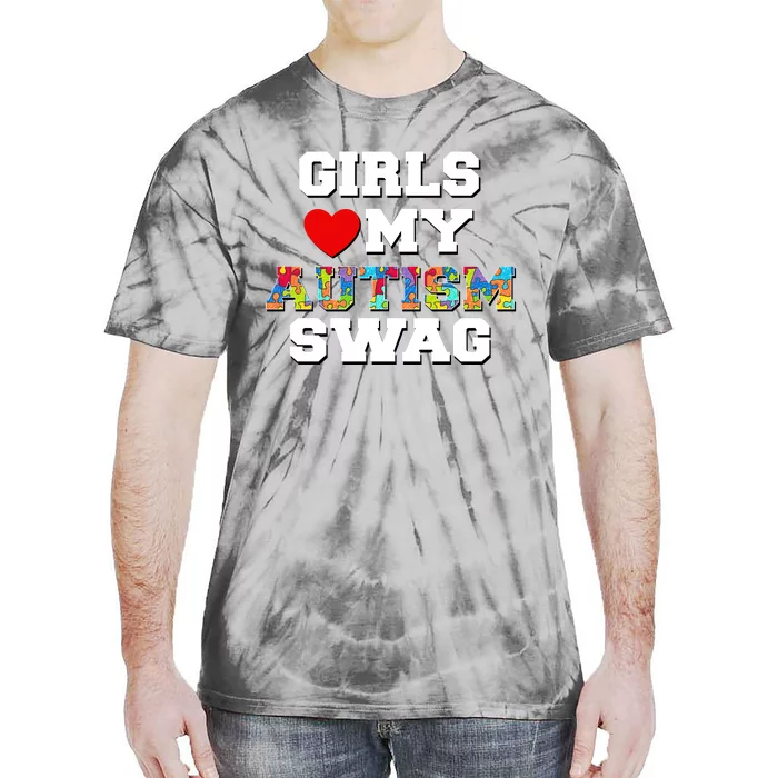 Girl Love My Autism Swag Tie-Dye T-Shirt