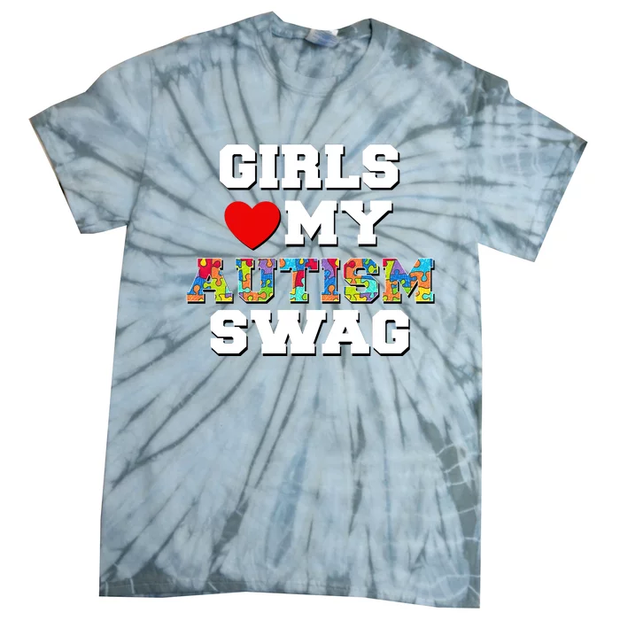 Girl Love My Autism Swag Tie-Dye T-Shirt