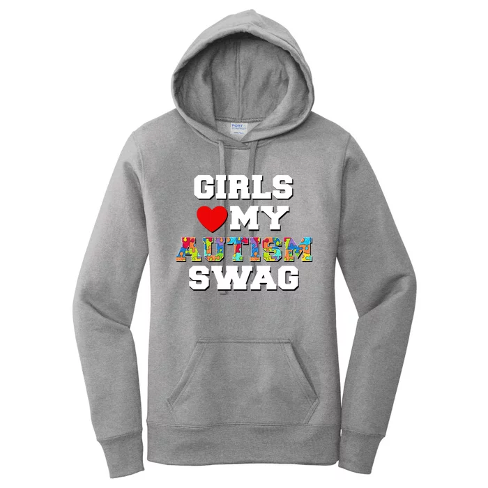 Girl Love My Autism Swag Women's Pullover Hoodie