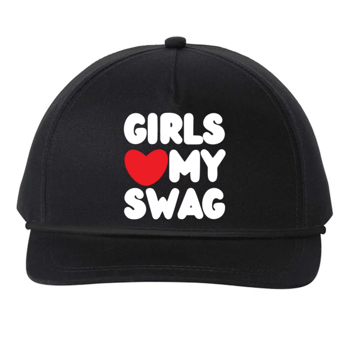 Girls Love My Swag Snapback Five-Panel Rope Hat