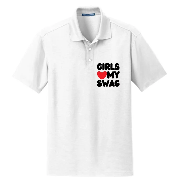 Girls Love My Swag Dry Zone Grid Performance Polo