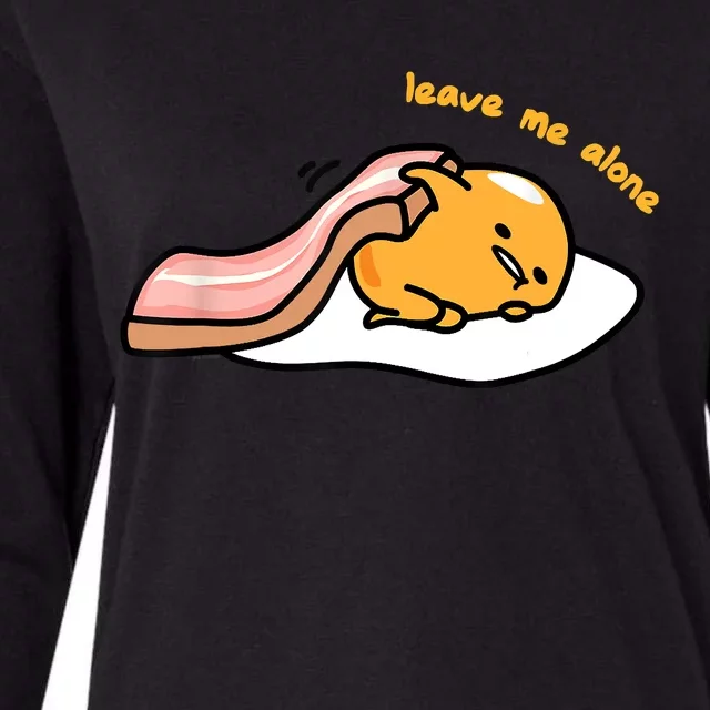 Gudetama Leave Me Alone Womens Cotton Relaxed Long Sleeve T-Shirt