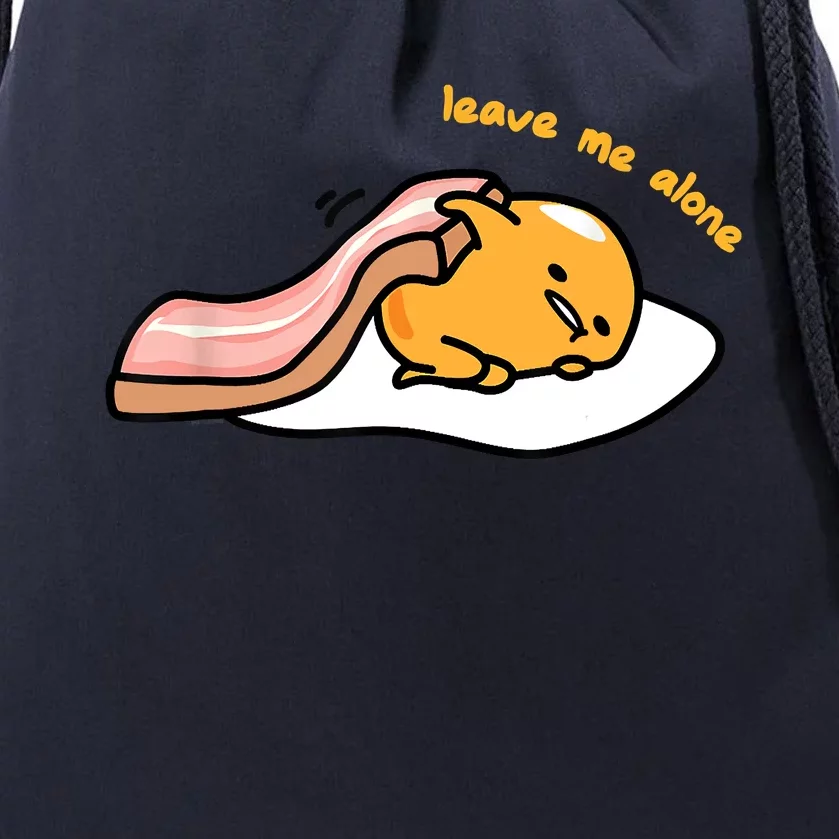 Gudetama Leave Me Alone Drawstring Bag