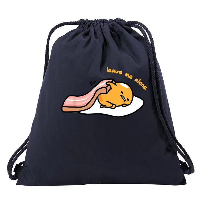 Gudetama Leave Me Alone Drawstring Bag