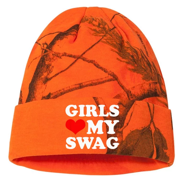 Girl Love My Swag funny quotes Kati - 12in Camo Beanie