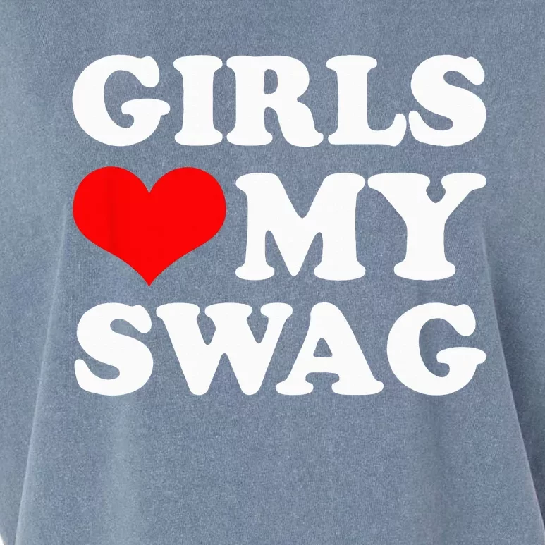 Girl Love My Swag funny quotes Garment-Dyed Women's Muscle Tee