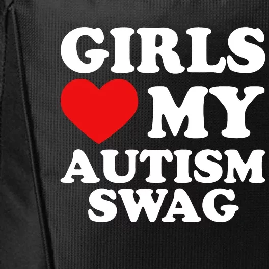 Girl Love My Autism Swag Funny Autistic Boy Gift Awareness City Backpack