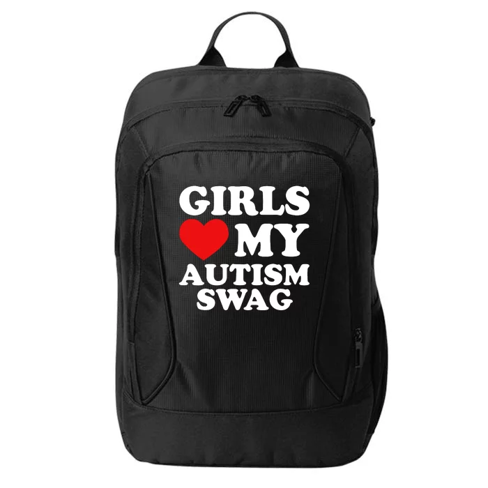 Girl Love My Autism Swag Funny Autistic Boy Gift Awareness City Backpack