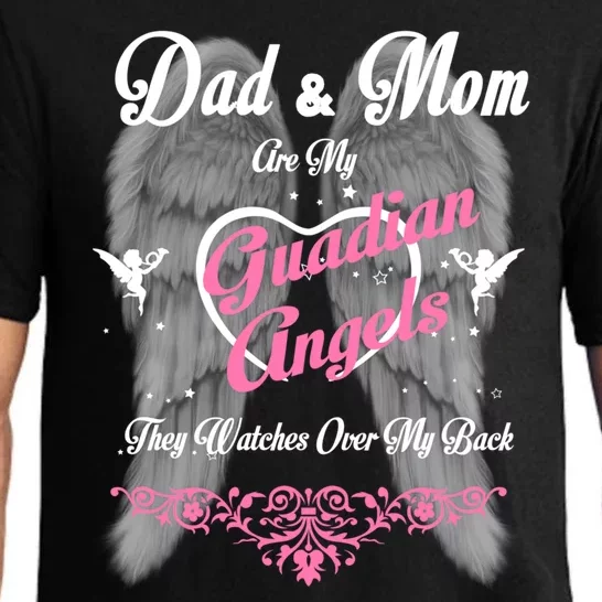 Gift Loss Mom And Dad Memorial Parents In Heaven Funny Gift Pajama Set