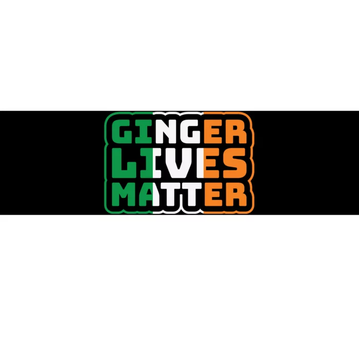 Ginger Lives Matter Funny St Patricks Day Bumper Sticker