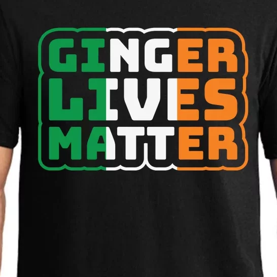 Ginger Lives Matter Funny St Patricks Day Pajama Set